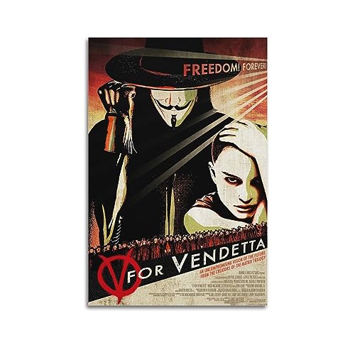 JEAM V for Vendetta Ästhetische Bilder, individuelles Raumdekor, Wohnheim, Wanddekoration, Kunstposter, Albumcover, Bild, Dekor-Poster, 40 x 60 cm, ungerahmt von JEAM