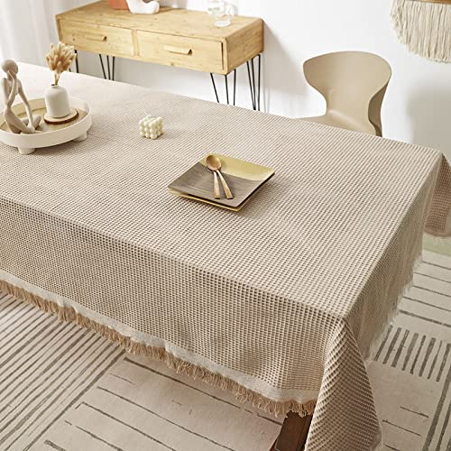 JIALIANG abwaschbare tischdecke Khaki 90x210cm Tischdecke, Saum, Größe und Farbe der Tischdecke sind optional von JIALIANG