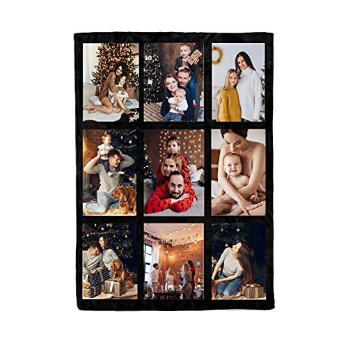 Fotodecke selbst gestalten,Personalisierte Foto Decke,Fotodecke Mit Eigenen,Fotodecke mit eigenen Fotos und Text Decke,Decke mit Collage,personalisiertes Fotogeschenk Weihnachten (C,230x150xm) von JINFU