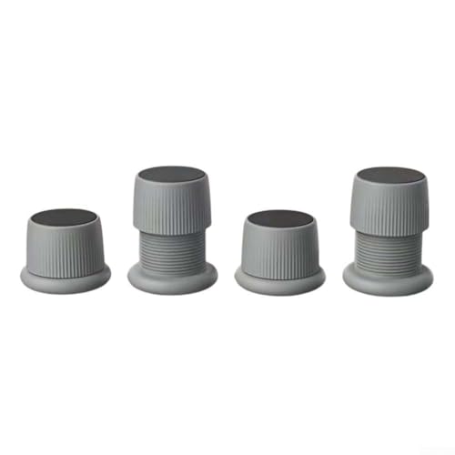 Fußpolster für Kaffeemaschinen, verstellbar, Möbel, Sofa, Tisch, 4 Stück (grau) von JINSBON