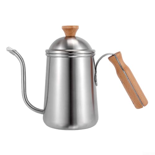 Gage Schwanenhals Pour Over Kaffee Wasserkocher Edelstahl 304 Kaffeekanne mit langem schmalem Auslauf Hand Tropfkessel von JINSBON