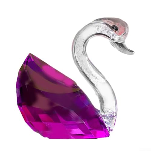 JINSBON Kristall Schwan Figur Glas Schwan Skulptur Tierfigur Ornamente Tisch Mittelstück für Hochzeit Geschenke Wohnkultur Zubehör Xmas Hochzeit Home Office Decor von JINSBON