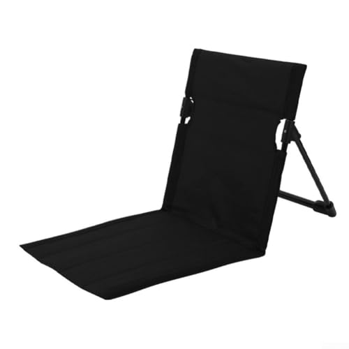 JINSBON Leicht und tragbar für Outdoor-Stuhl, faltbar, stabiles Design, ideal für Strandausflüge (schwarz) von JINSBON