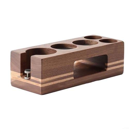 Kaffee-Tamperhalter aus Holz für 51 mm, 54 mm und 58 mm Kaffeemaschinen (51/54 mm) von JINSBON