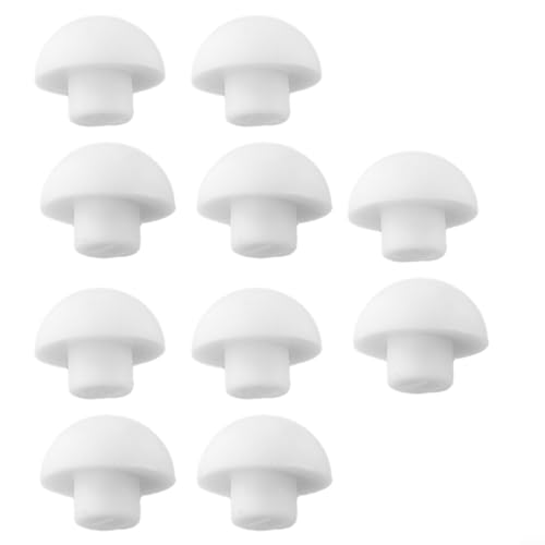 Stabile WC-Sitzpuffer Stark Klebepads Erweiterter Schutz Weiß (10 Stück) (10 x Top Cover Kissen) von JINSBON