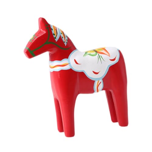 JISADER Dalecarlian Pferd Ornament Holz schwedischen Dala Pferd Dala Pferd Ornament Dala Pferd Figur, Rot JISADER Dalecarlian Pferd Ornament Holz schwedischen Dala Pferd Dala Pferd Ornament Dala Pferd Figur, Rot von JISADER