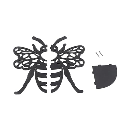 JISADER Honeybee Eckregal, Aufbewahrungsregal, modernes Holz-Schweberegal, Bienen-Wandregal für Apartment-Hotel-Dekoration von JISADER