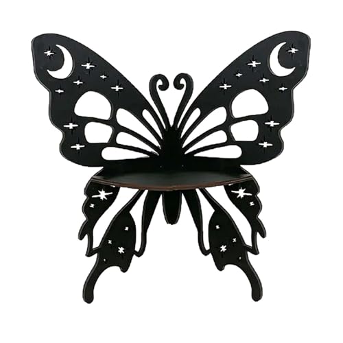 JISADER Schmetterlings-Eckregal, Display, Organizer, Aufbewahrungsregal, dekoratives schwebendes Regal für Wohnzimmer von JISADER