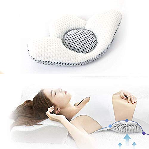 jiuzcare Lendenkissen Kissen Rückenschmerzen Lendenkissen Bett Rückenstütze Schlafkissen Orthopädische Kissen Back Cushion Pillows Bed Schwangerschaft Kissen 3D Lumbar Support Lendenkissen Schlafen von jiuzcare