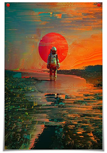 JIUJIUJIU Science Fiction Poster Mural Artwork Astronauten Space Canvas Prints Bild Wand Art Malerei für Iving Zimmer Schlafzimmer Dekoration 4791a8fdb8,42 * 60cm, ungerahmt von JIUJIUJIU