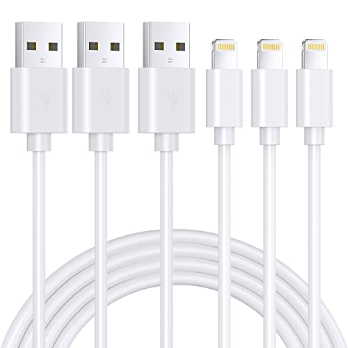 Lightning Kabel,iPhone Ladekabel [3Pack1.8M] USB iPhone LadeKabel [MFi-Zertifiziert ] iPhone Ladekabel Original für Apple iPhone 14 13 Pro Max Mini XS XR X 8 7 6 6s Plus 5 SE, iPad Air(Weiß) von JJCALL