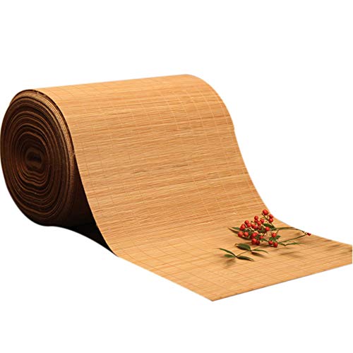 JLCP Natürlicher Bambus Tischläufer, japanischer Stil Tischdecke Dekorative Matten Hitzebeständige rutschfest Tee Vorhang für Hotel/Küche/Esszimmer/Party/Tagungsraum,50x150cm von JLCP