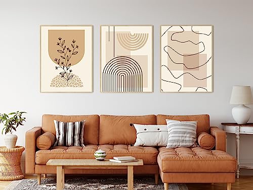 JNAOZI Abstrakte Linie Geometrie Bilder,Abstrakte Botanische Kunst Poster,Interior Home Decor Wall Art,Ohne Rahmen (50 x 70cm*3,Bilder-1)… von JNAOZI