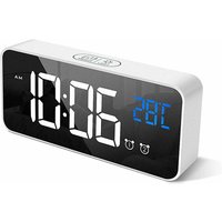 Wecker Digital Wecker Alarm Digital Clock uhren & Wecker Nachttisch uhr usb Wiederaufladbar Table Clock LED-Bildschirm Temperaturanzeige von JOEAIS