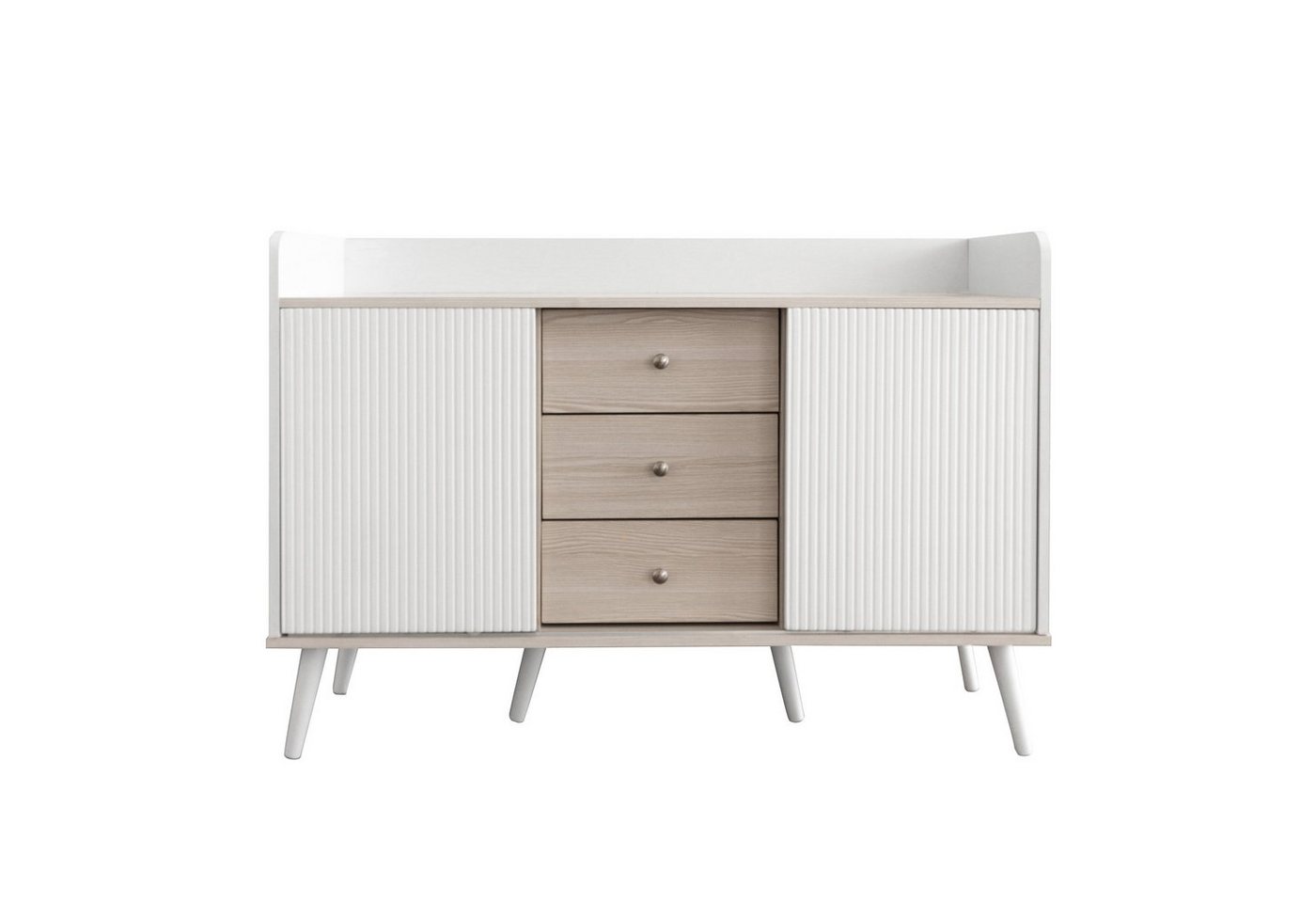 JOIVI Sideboard Schrank, Sideboard, Kommode, Highboard, Hochglanz (für Schlafzimmer, Wohnzimmer, Flur), mit drei Schublaen von JOIVI