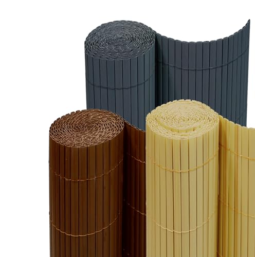 JORON Sichtschutzmatte für den Garten aus PVC, Sichtschutzmatte für den Außenbereich, PVC, winddicht, für Balkon aus PVC, Sichtschutzmatte (140 x 300 cm, braun) von JORON