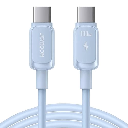 JOYROOM USB C auf USB C Kabel, 100 W, S-CC100A14, 1,2 m, Blau von JOYROOM