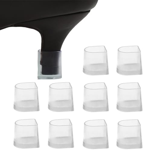 JRYXDS 5 Paar High Heel Protectors, transparente Fersenstopper für Hochzeiten oder Outdoor Events für den täglichen Gebrauch Hochzeit formelle Anlässe von JRYXDS