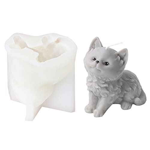 JS MOLD Silikonform Tiere 3D, Katzen Form Silikon Seifengießform,Tier Gießformen Silikon,Epoxidharz Formen für Kuchen,Kerzen, Seifen, Fondant Kuchen Dekoration Form (Niedliche Katzen) von JS MOLD