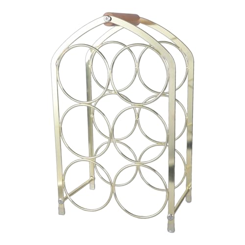 JSGHGDF Dekoratives Weinregal für 6 Flaschen, Tisch-Display, freistehendes Weinregal JSGHGDF Dekoratives Weinregal für 6 Flaschen, Tisch-Display, freistehendes Weinregal von JSGHGDF