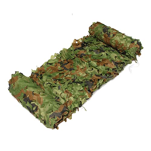 JSSSM Camouflage-Sonnenschutznetz 210D Oxford-Stoff Camo Netting Jalousien für Camping Leichter Sonnenschutz Geheimnetz, für Jagd-Schieß-Abdeckung (Color : Camouflage net, Size : 6x8m) von JSSSM