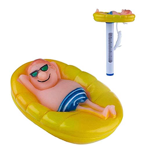 JTLB Schwimmende Pool Thermometer, Stabthermometer schwimmende Wassertemperatur, Baby-Pool-Karikatur-Wasser-Thermometer von JTLB