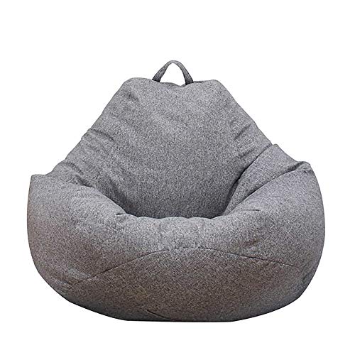 Sitzsack Comfort Line (Keiner Sitzsack Füllung) Dekorativ, Reißfest Indoor Beanbag Für Erwachsene Und Kinder Sessel Für Kinder Und Erwachsene Sofastuhl Für Wohnzimmer Schlafzimmer Büro(80x90 cm,grau) von JTNero