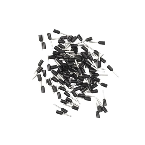 100 stücke E6010 E6012 E6018 Rohr Isolierte Aderendhülsen Klemmenblock Kabelende Draht-anschluss Crimp Terminator for 6mm2, 10 AWG(Black,E6018) von JTYSHVH