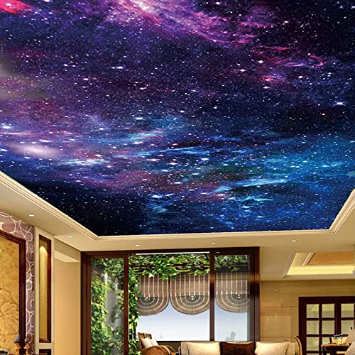JUEWEIER Schöne sternenhimmel decke tapete 3d wohnzimmer sofa tv hintergrund wandbild selbstklebende tapete dekoration von JUEWEIER
