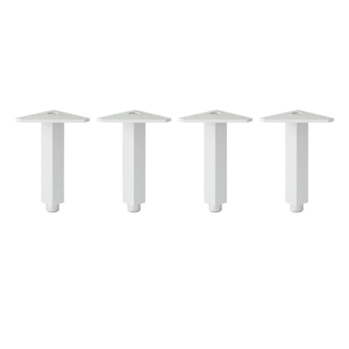 JUNCHENGBAO Möbelfüße, Schrankfüße, Schrank, Schrank, Tischbeine, Couchtisch, Bettbalken, Aluminium, Möbelstütze(Color:Triangle-Silver,Size:25cm-4pcs) von JUNCHENGBAO