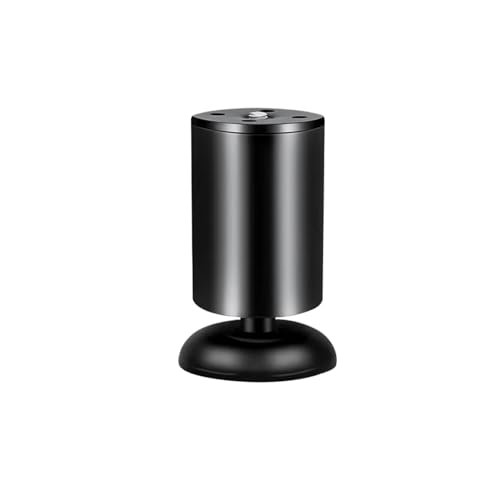JUNCHENGBAO Verstellbare Möbelbeine aus Edelstahl, schwarz, weiß, Tischfüße, Ersatz for Schrank, Sofa, Metallfuß, Möbelbeschläge(Color:12cm Black) von JUNCHENGBAO