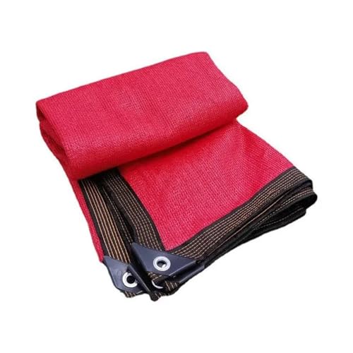 Rotes Sonnenschutznetz, Outdoor-Camping-Aktivitäten, Sonnenschutz-Schattennetze, Garten-Pergola, HDPE-Markise, Autoschuppen, Schattennetz(Size:2x2m) von JUNCHENGBAO