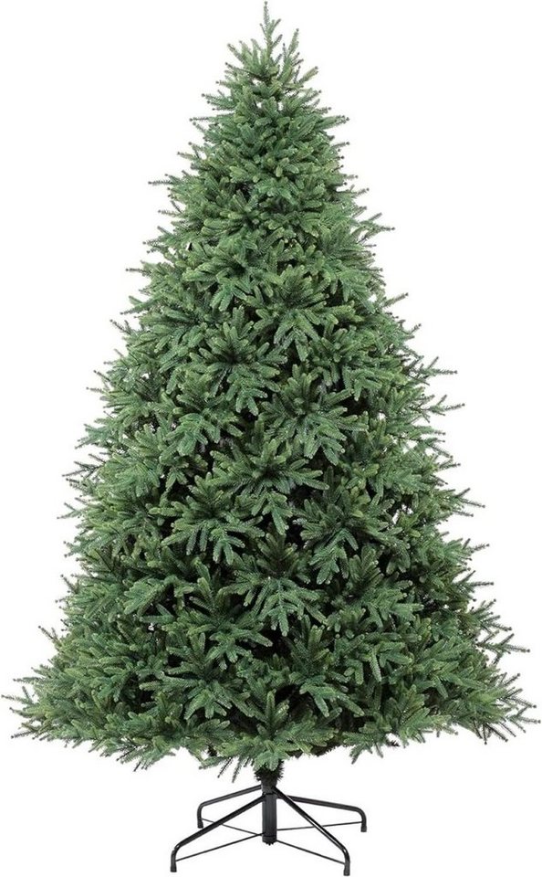 JUNG Künstlicher Weihnachtsbaum Künstlicher Spritzguss Weihnachtsbaum 190cm Tannenbaum Weihnachtsdeko, Edeltanne, Nordmanntanne Premium Edel, Baum Tanne, Christbaum + Ständer Weihnachtsbäume künstlich Naturgetreu Nordmann von JUNG