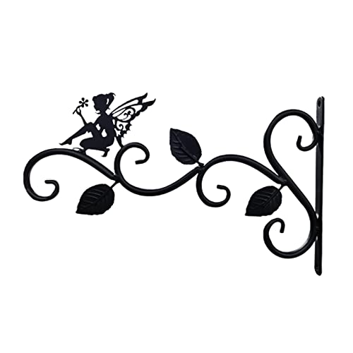 JUOPZKENN Wand-Pflanzenaufhänger, Outdoor-Pflanzenaufhänger, Eisen-Blumenkorb, Wanddekoration, Hängekorb, Blumenständer, Blumentopf-Aufhänger für Außen- und Innenterrassen-Dekor(#2) von JUOPZKENN