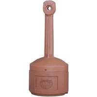 Justrite - Sicherheits-Standascher aus Kunststoff Original Smoker Cease Fire® 15 Liter Innenbehälter, selbstlöschend HxB 98x42cm Terracotta von JUSTRITE