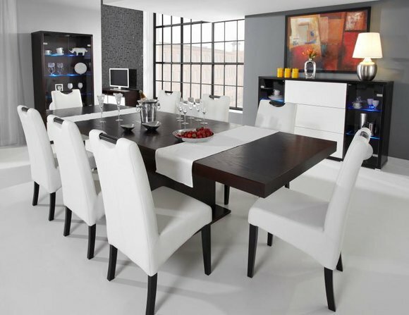 Komplett Set Esstisch + 8 Stühle Esszimmer Set Ess Gruppe Holz Tisch Tische Neu Komplett Set Esstisch + 8 Stühle Esszimmer Set Ess Gruppe Holz Tisch Tische Neu von JV Möbel