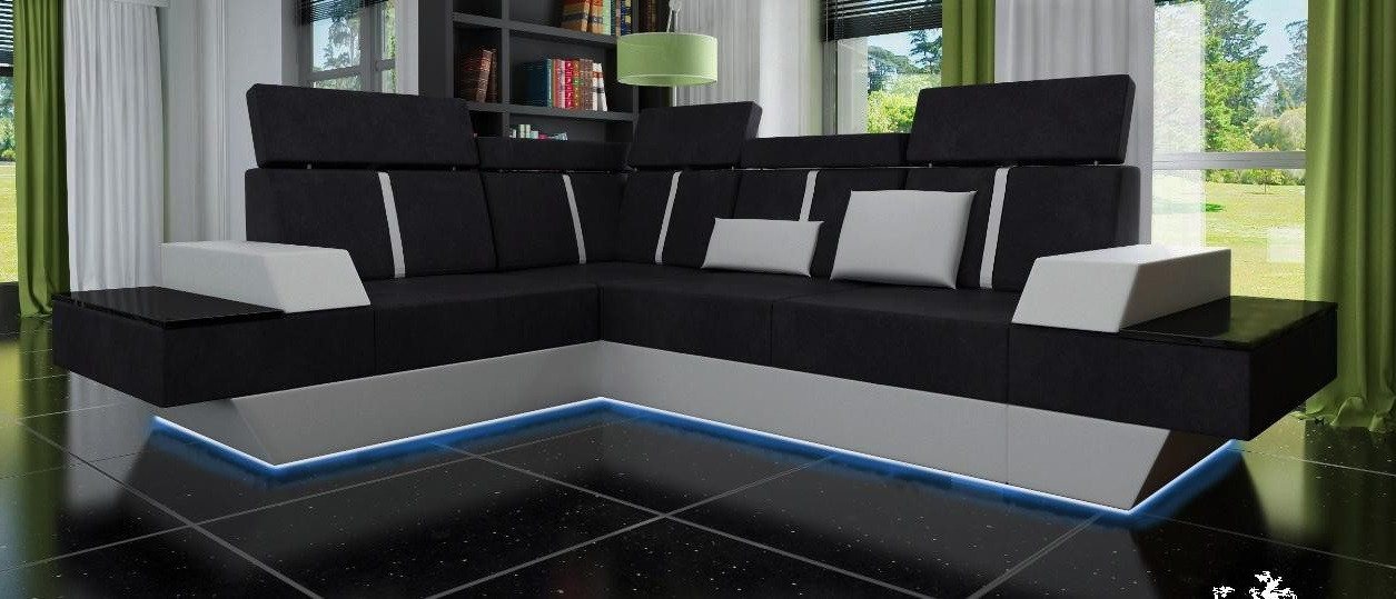 JVmoebel Ecksofa Design Wohnlandschaft Sofa Ecksofa USB Stoff Textil Leder, 1 Teile, Made in Europa JVmoebel Ecksofa Design Wohnlandschaft Sofa Ecksofa USB Stoff Textil Leder, 1 Teile, Made in Europa von JVmoebel