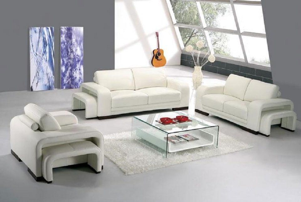 JVmoebel Sofa Dreisitzer Sofa Couch Polster Designer 3er Sofas Couchen Leder Stoff, Made in Europe von JVmoebel