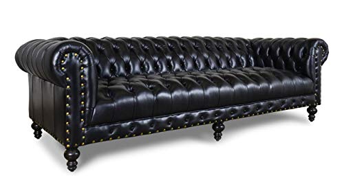JVmoebel XXL Big Sofa Couch Chesterfield 240cm Polster Sofas 4 Sitzer Leder Textil #272 von JVmoebel