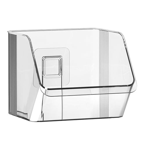 Wandmontierte Knoblauch-Müllbox Zum Aufhängen, Aufbewahrungsbox für die Küche, Durchsichtige Ingwer-Zwiebel-Aufbewahrung, Hängekörbe, Kleines Hängendes Aufbewahrungsregal für die Küche von JYCRA
