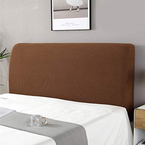 JYSSH Bett Kopfteil Hussen, Elastische Bett Kopfteil Abdeckung, All-Inclusive Rückenlehne Schonbezug, Einfarbig Kopfteil Schutzabdeckung Für Schlafzimmer Dekor,darkkhaki-220cm von JYSSH