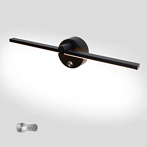 JZCDR Innen Wandleuchte LED mit Schalter Schwarz Bett Wandlampe Schwenkbar Spiegellampe Modern Lang 41cm Lampen Wand Aluminium Schlafzimmer Wohnzimmer Flur Badezimmer, Kaltes Weiß Licht 6000k JZCDR Innen Wandleuchte LED mit Schalter Schwarz Bett Wandlampe Schwenkbar Spiegellampe Modern Lang 41cm Lampen Wand Aluminium Schlafzimmer Wohnzimmer Flur Badezimmer, Kaltes Weiß Licht 6000k von JZCDR