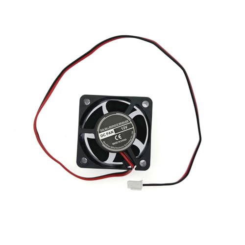 JZK 40x40x20 mm 2-polig DC 12V Mini-Lüfter mit Kabeln 4020 kleiner leiser Lüfter 40mm 4cm 12V bürstenloser DC-Lüfter PC-Gehäuselüfter 3D-Drucker-Lüfter mit Kabel und Stecker von JZK