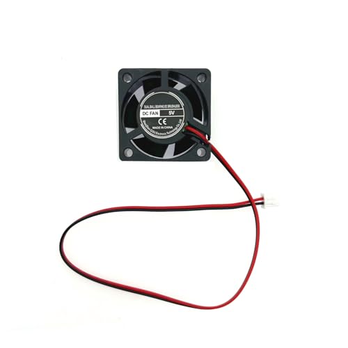 JZK 40x40x20 mm 2-polig DC 5V Mini-Lüfter mit Kabeln 4020 kleiner leiser Lüfter 40mm 4cm 5V bürstenloser DC-Lüfter PC-Gehäuselüfter 3D-Drucker-Lüfter mit Kabel und Stecker von JZK