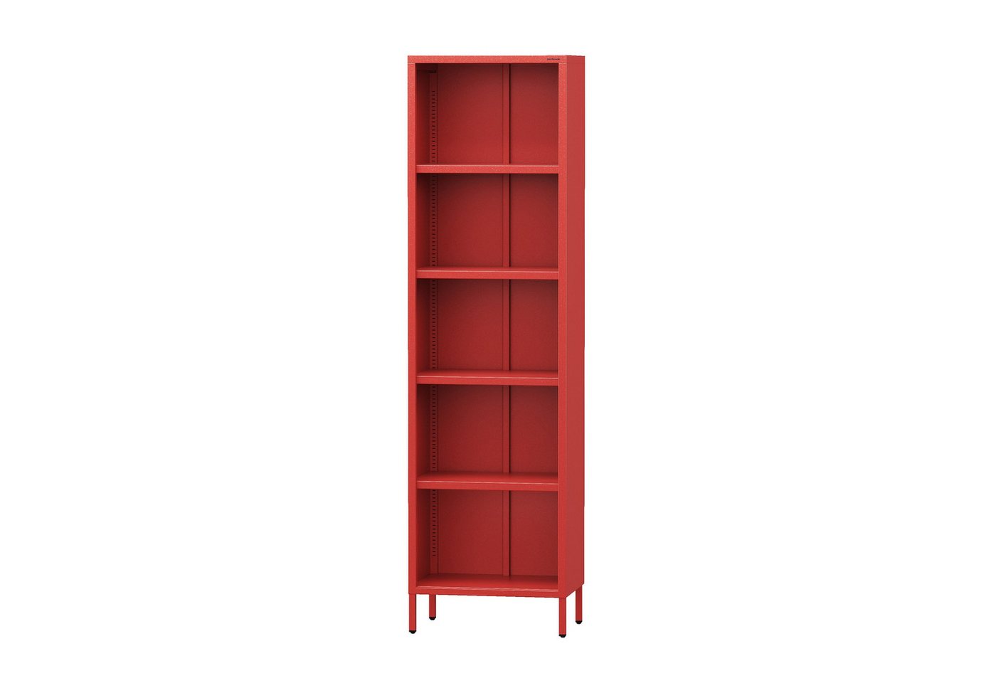 Jan Nowak Kommode Bücherregal 500 x 1800 x 350 mm, Modern: rot (Bücherregal MARIO, 500 x 1800 x 350 mm, Modern: rot) von Jan Nowak