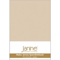 Janine Spannbettlaken "MAKO-FEINJERSEY 5007", aus 100% Baumwolle, für Matratzen bis 26 cm Höhe von Janine