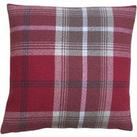 Isles Collection Skye Christmas Red Tartan Plaid Tweed Check Country Kissenbezug/Kissenbezug von Janscosycushions