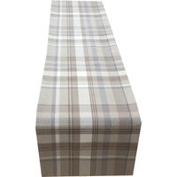 Isles-Kollektion Skye Taupe Tartan Plaid Gefütterter Tisch -/Bettläufer von Janscosycushions