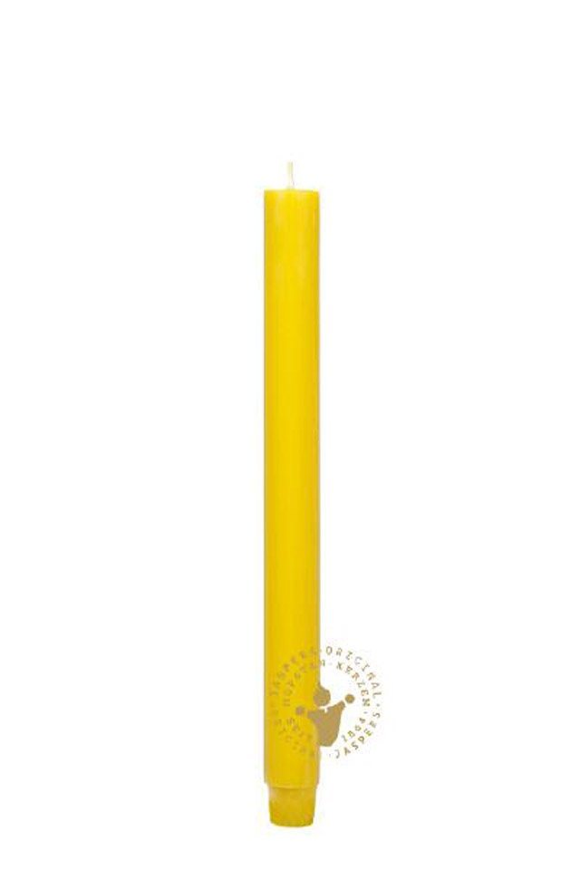 Jaspers Kerzen Tafelkerze Flachkopf-Stabkerzen hanf 185 x 26 mm, 1 Stück von Jaspers Kerzen