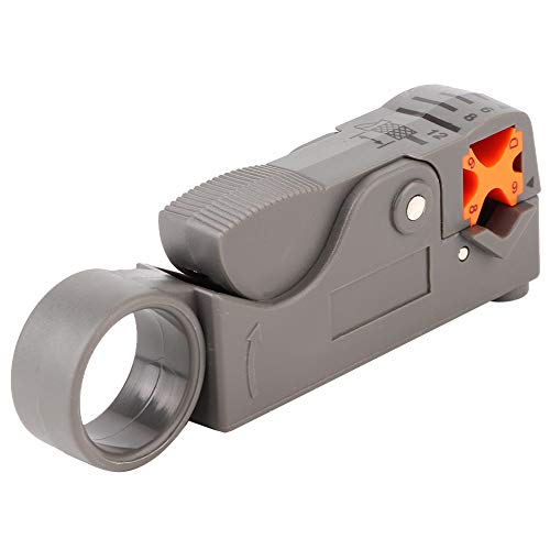 Mini Portable Coaxial Cable Stripper Drahtschneider Abisolier-Crimpzange Messer Crimperzange Kabelabisolier-Crimpzange für Kabelfernsehen mit Drahtdurchmesser unter 8 mm von Jeanoko